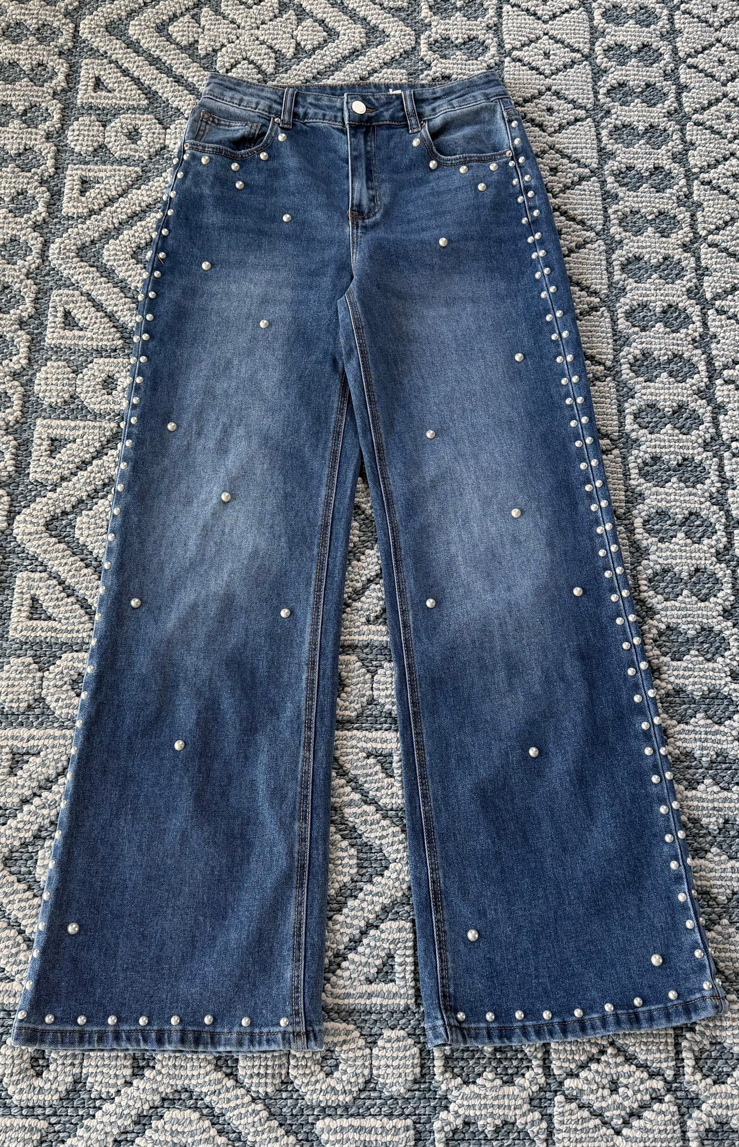 Jeans stretch perla lado