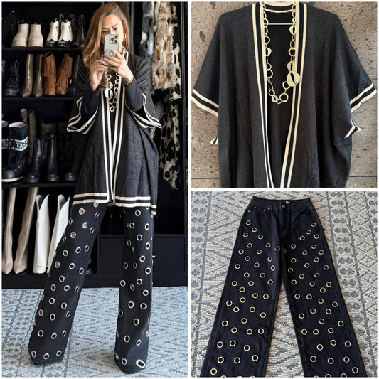 Ensamble brillos negro