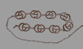 T Cinturón cadena Gucci chocolate