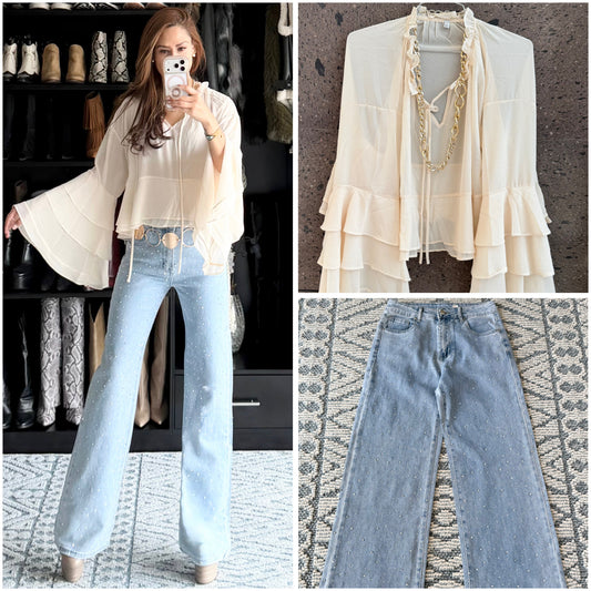 Blusa olan boho beige