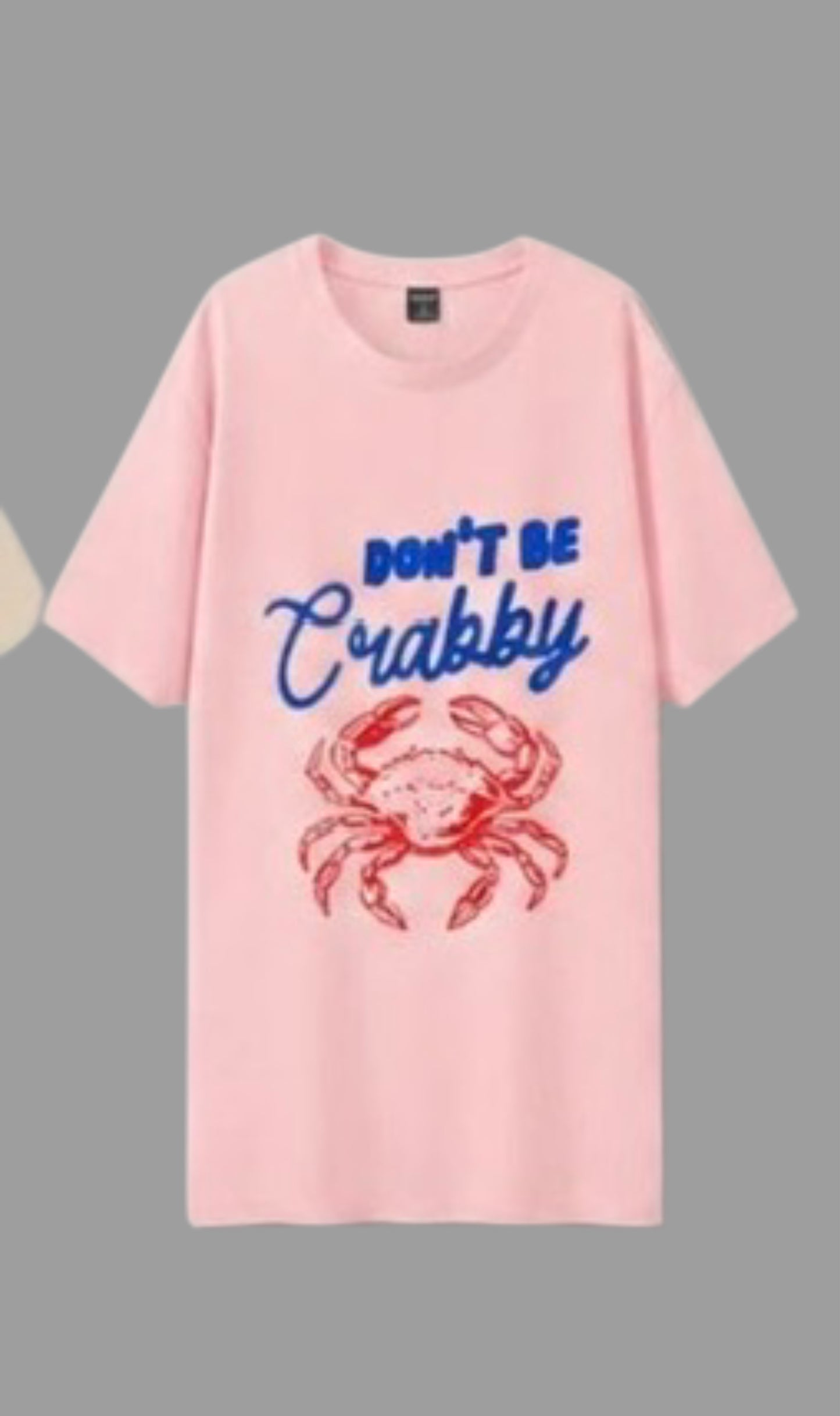 B playera crab baby Pink