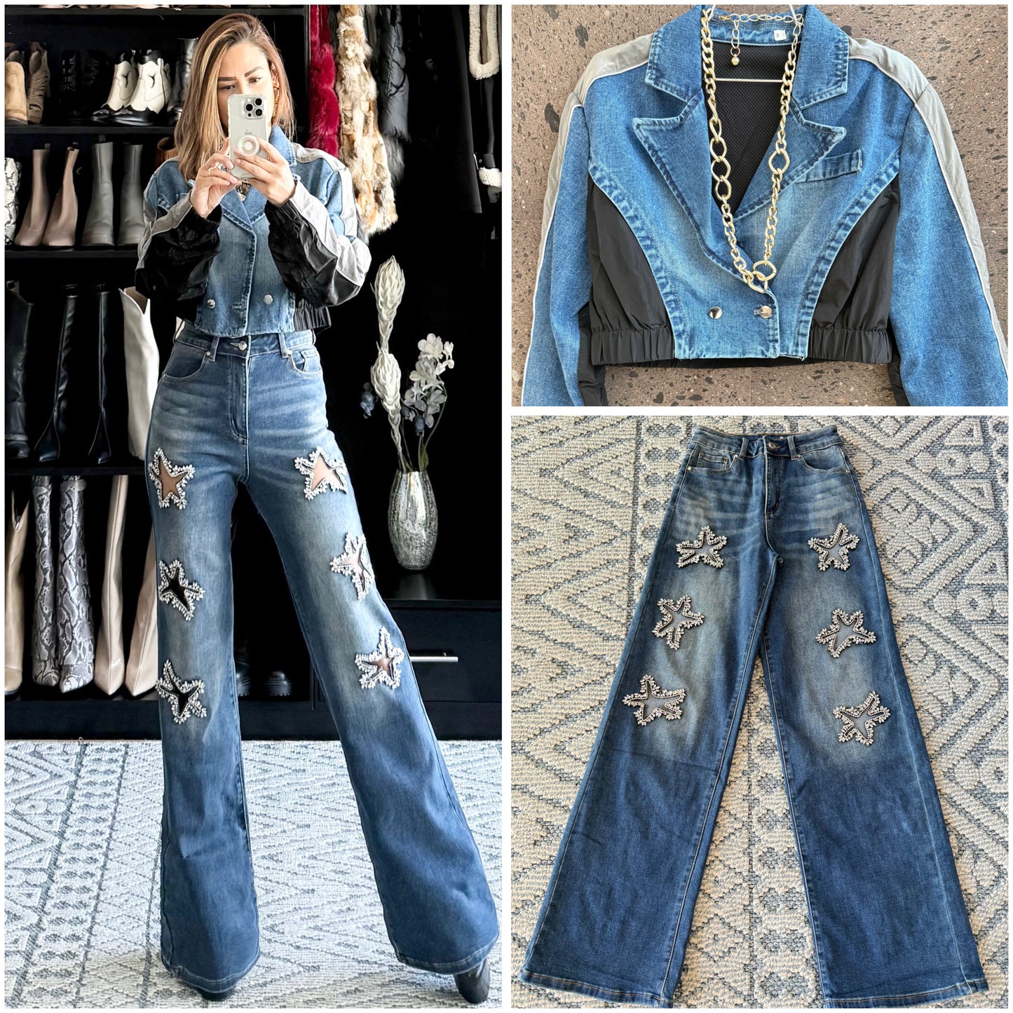 Jeans cut estrella