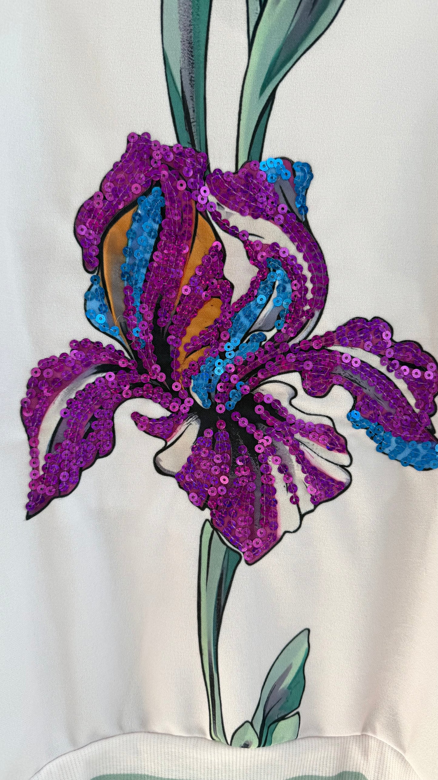 Bomber jacket orquídea lentejuela