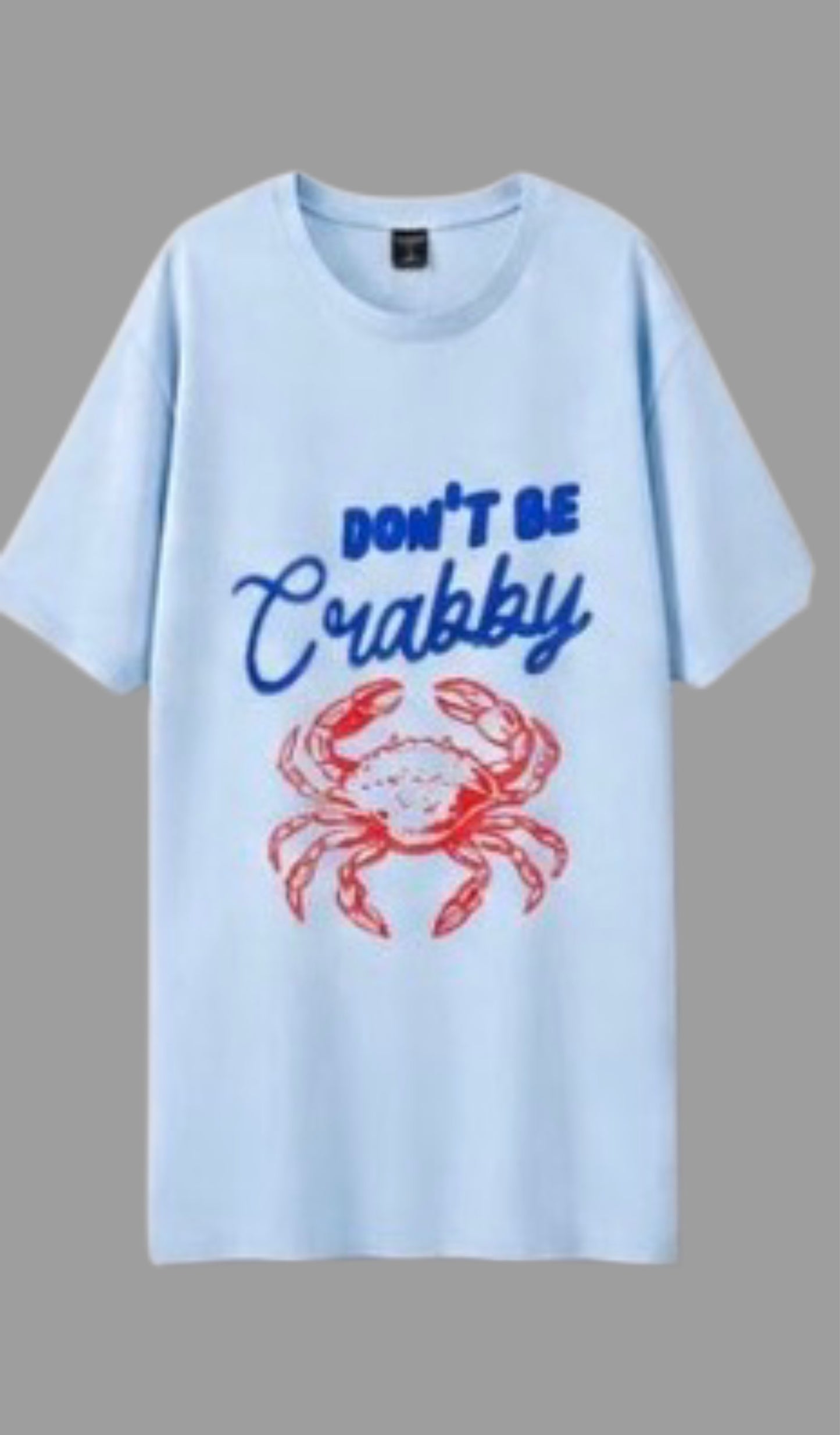 B playera crab baby Blue