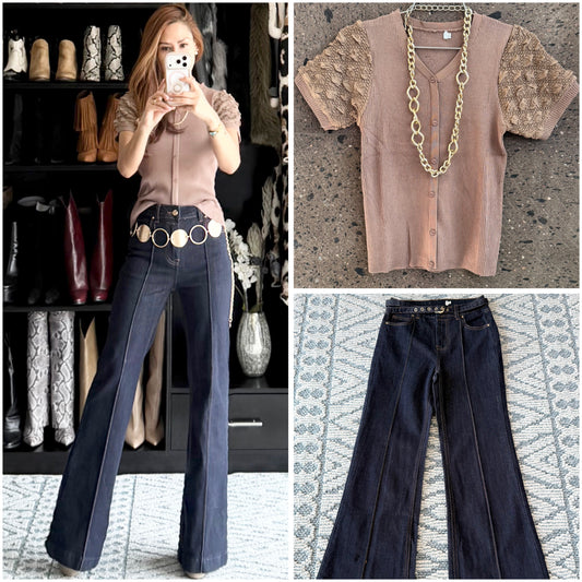 Blusa manga chocolate