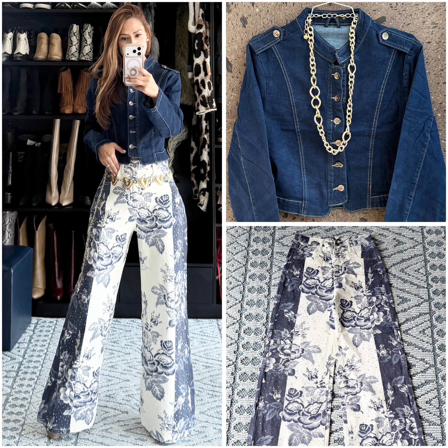 Chamarra Denim Napoleón dark