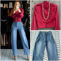 Jeans ballon stretch polaina