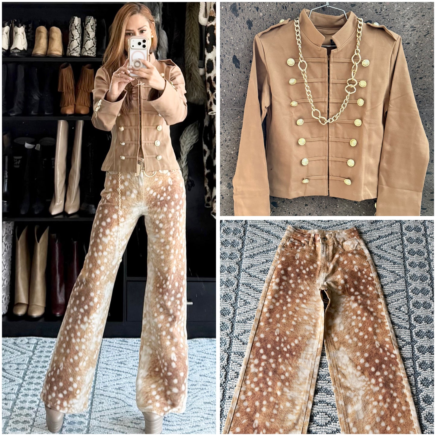 Chamarra Napoleón camel