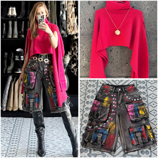 Capa mangas roja