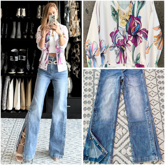 Bomber jacket orquídea lentejuela