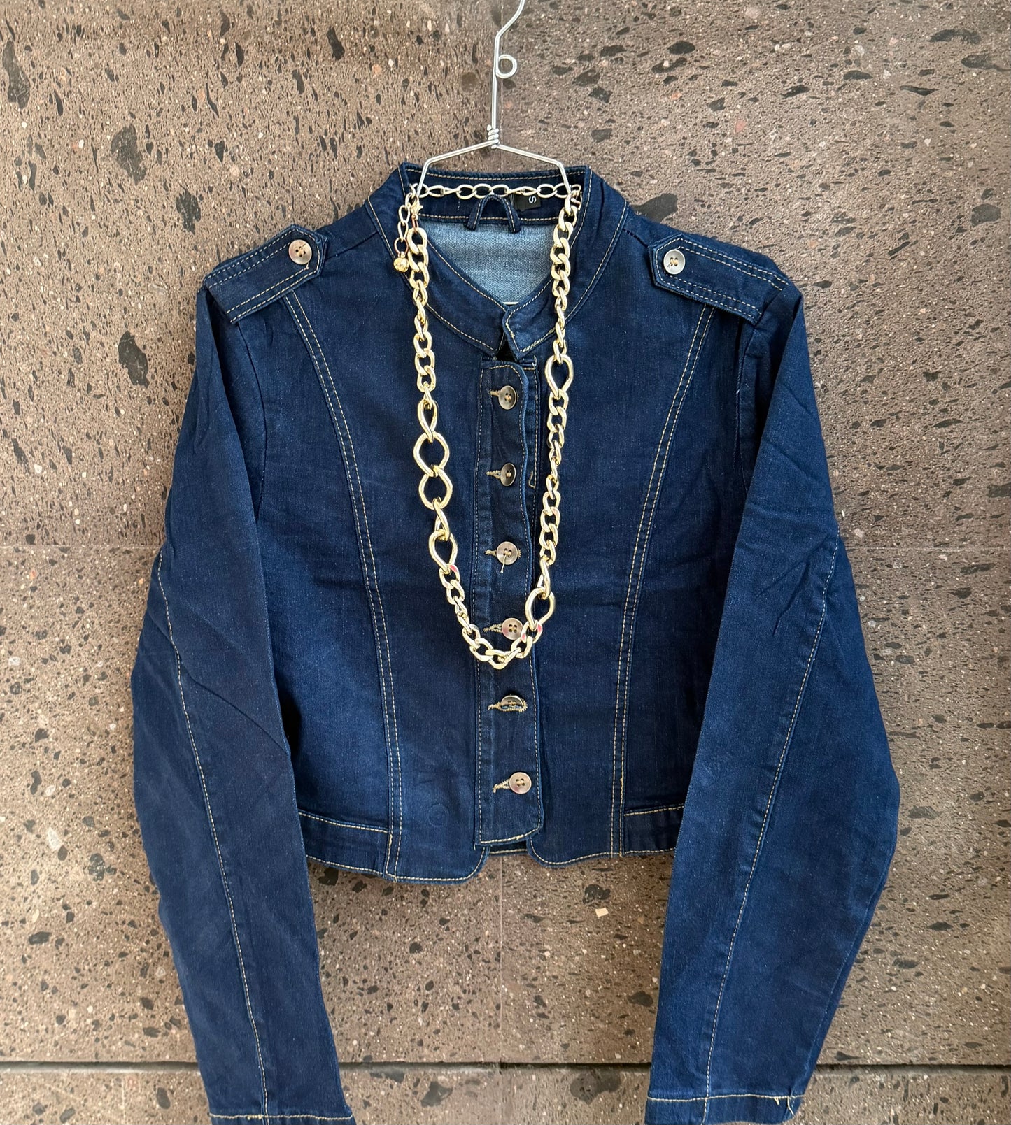 Chamarra Denim Napoleón dark