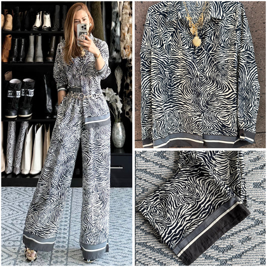 Set satin zebra
