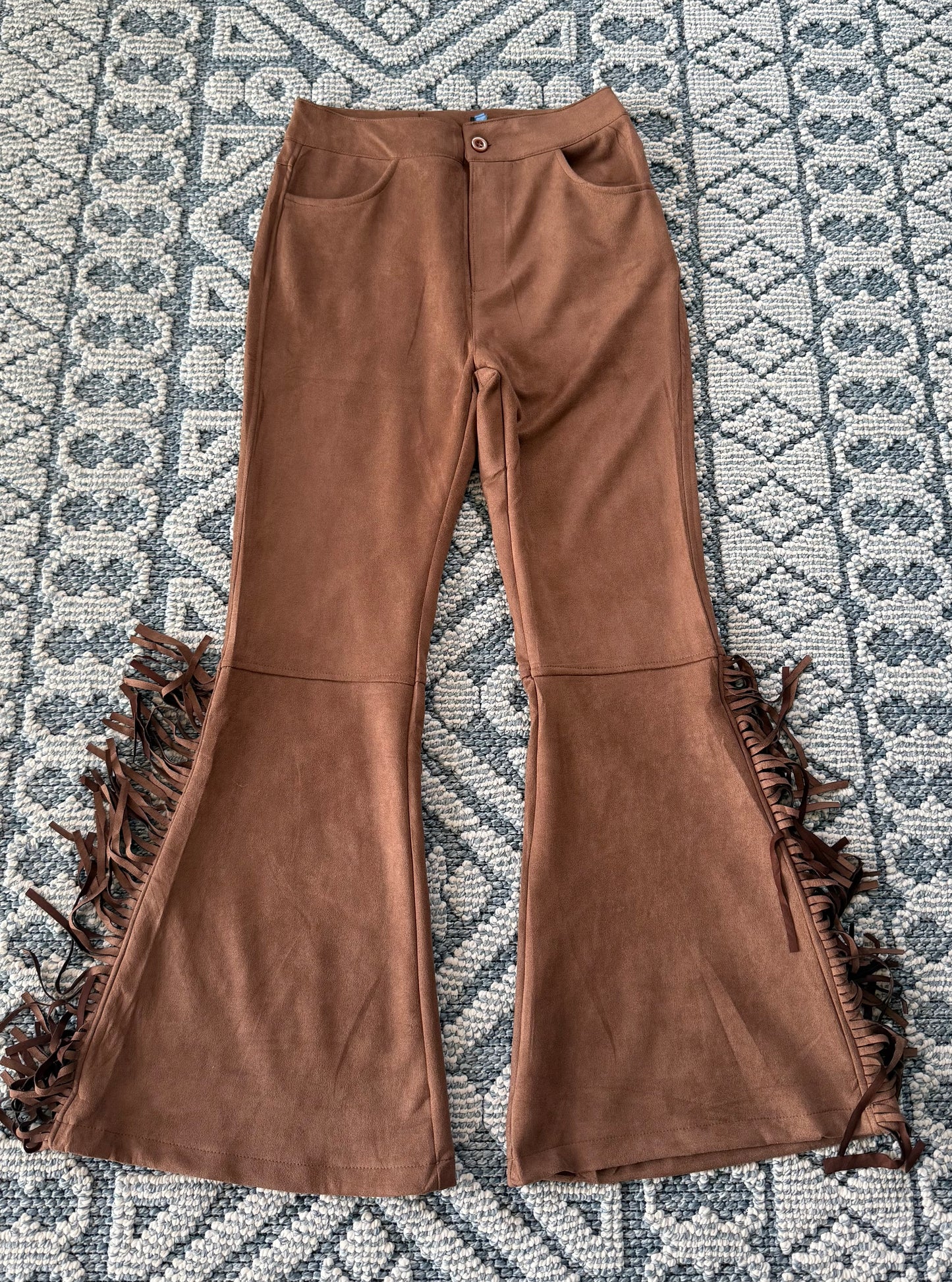 J pantalón fleco mocha estira
