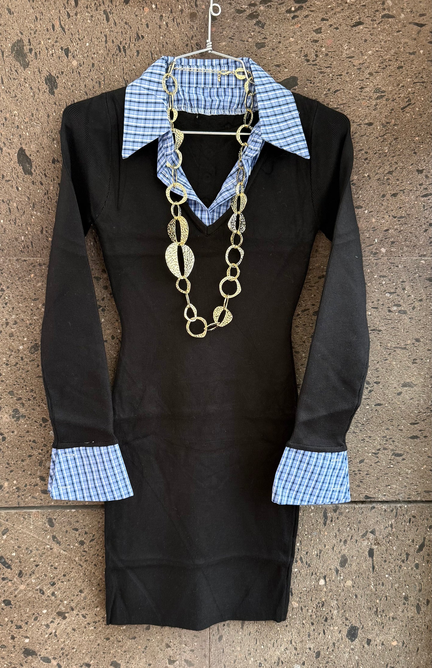 Sweter camisero negro