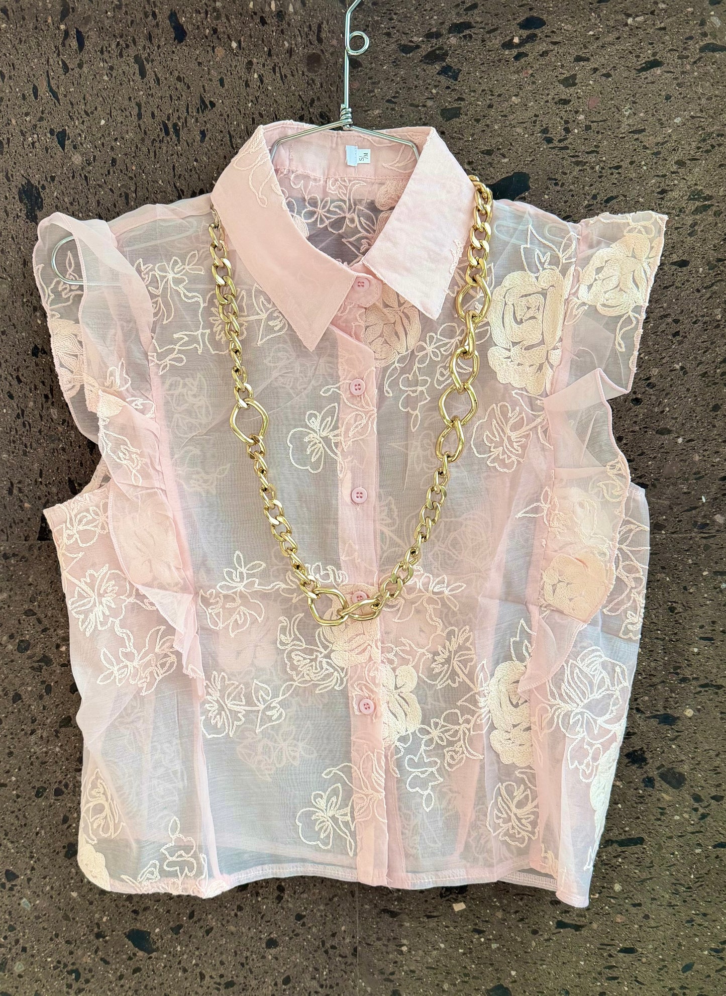 Blusa encaje baby Pink