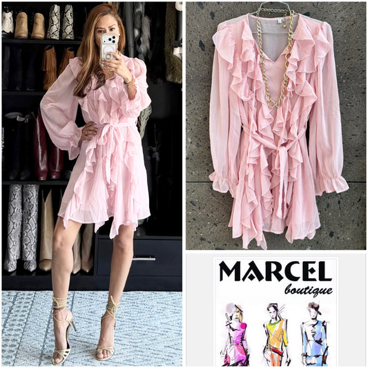 A Vestido olan boho baby Pink