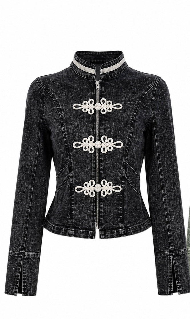 Chamarra Napoleón cuello washed